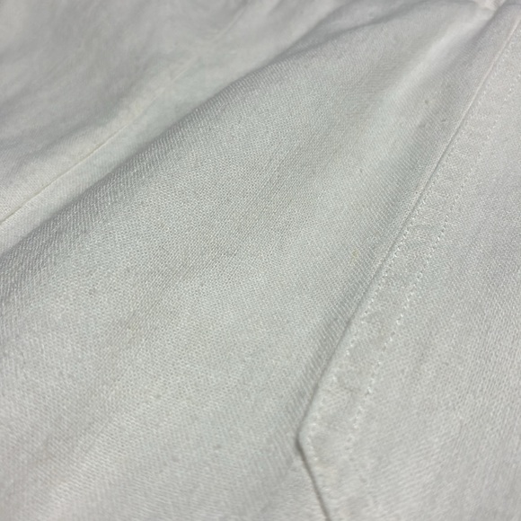Per Se Ivory Linen & Viscose Pull On Jogger Pants, Sz L - Picture 9 of 9